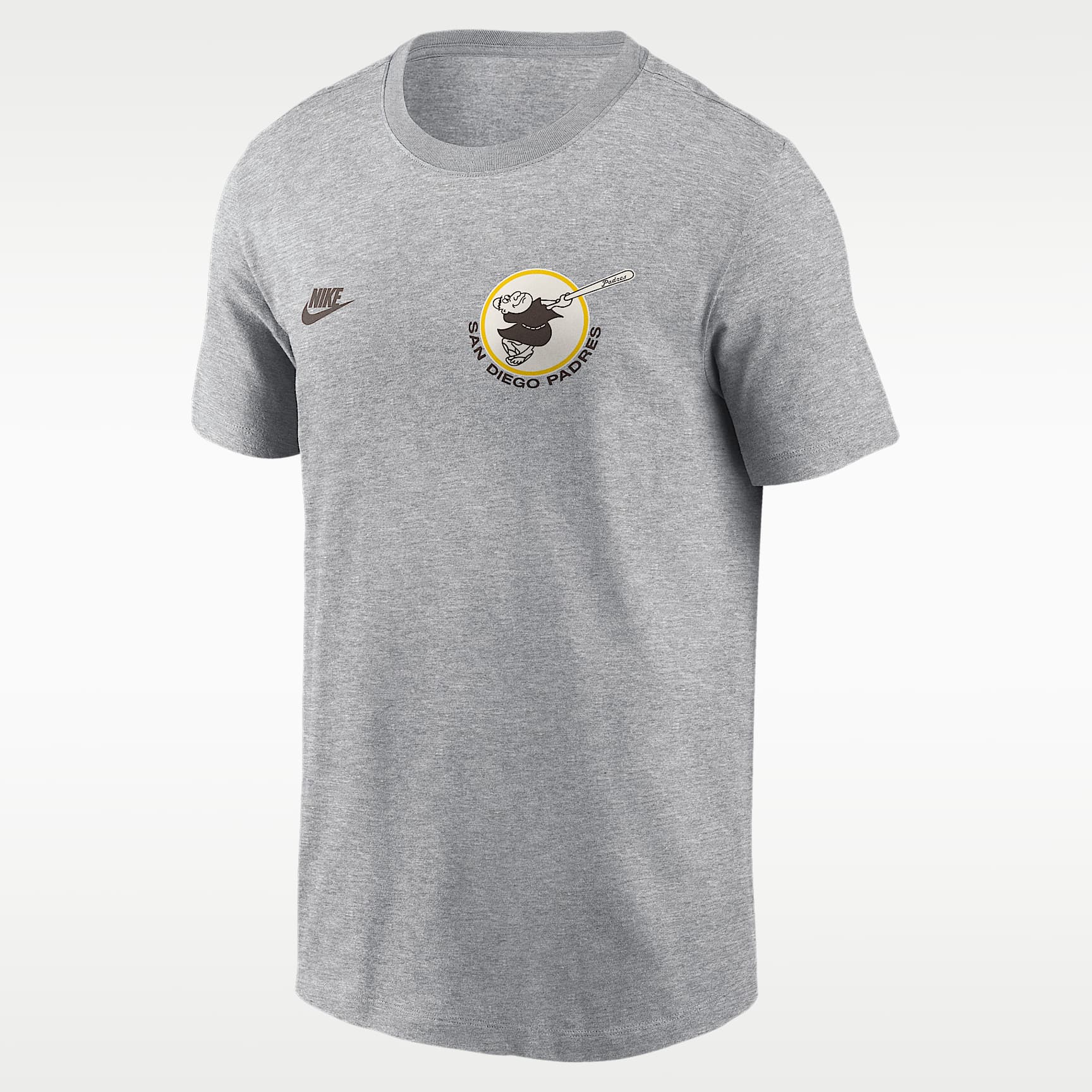 San Diego Padres Cooperstown 2-Hit Large Logo Men's Nike MLB T